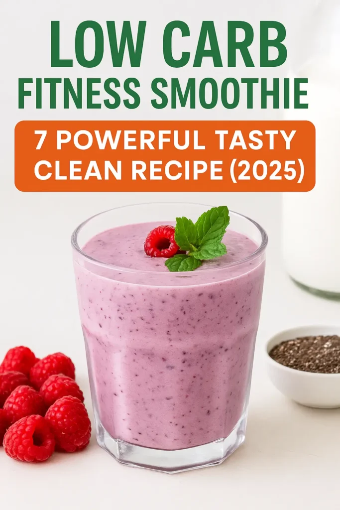 low carb fitness smoothie