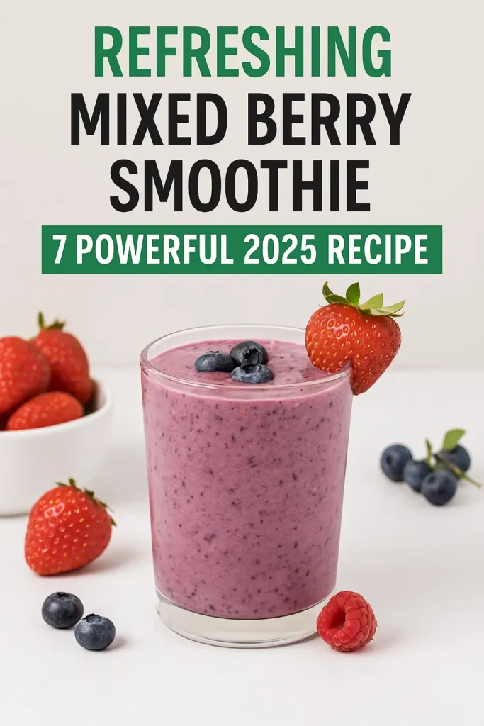 mixed berry smoothie