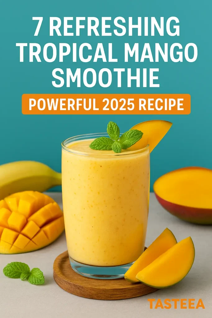 tropical mango smoothie