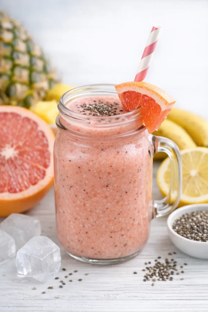 Pink Grapefruit Smoothie for Weight Loss