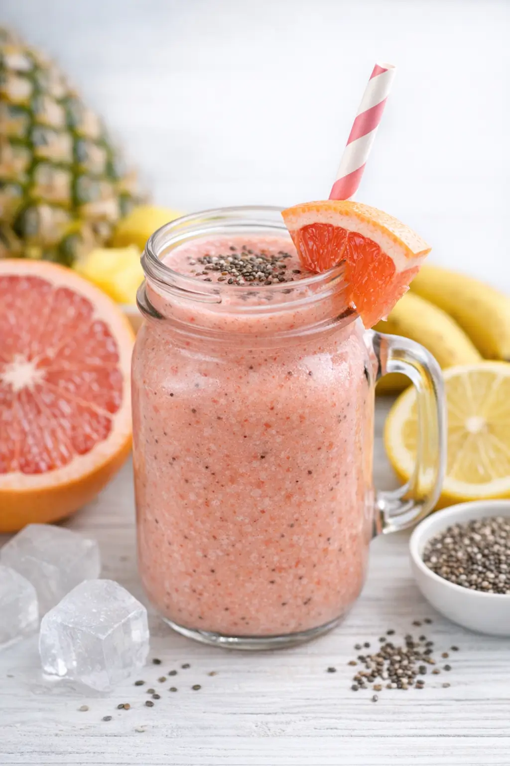 Pink Grapefruit Smoothie for Weight Loss
